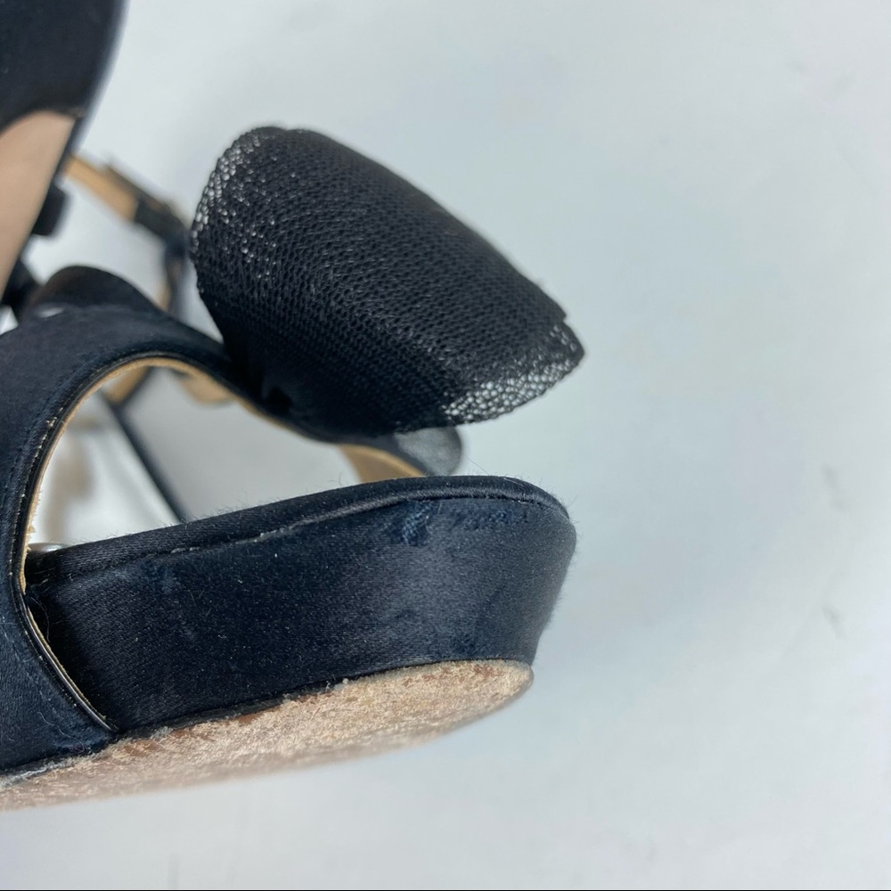 Badgley Mischka Black Heels with Bow - Picture 9 of 9